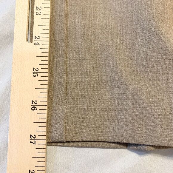 Kim Rogers Petite Neutral Beige Dress Pants 6P Short Women Elastic Waist Pockets - Picture 10 of 12
